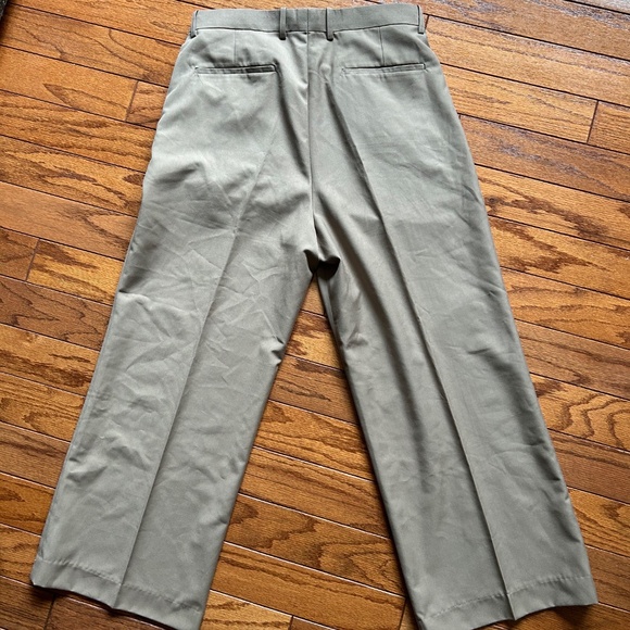 Olive wide single pleat pants mocha - Picture 2 of 3